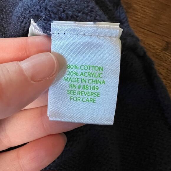 Lilly Pulitzer Danette Round Neck Sweater Beach Please Womens S True Navy - Picture 8 of 10